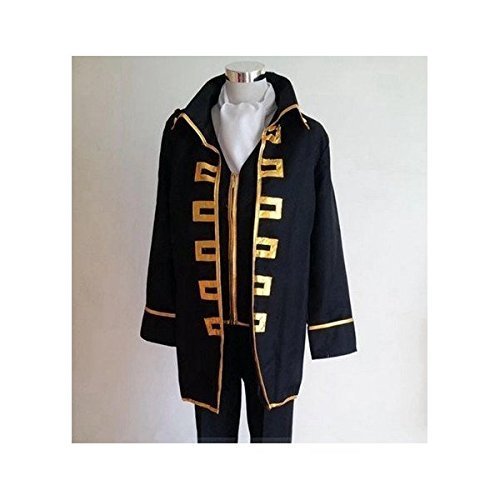 Amazon.co.jp: 銀魂 真撰組隊服 (金縁取) 衣装セット + 沖田総悟アイ