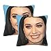 Katy Singer Perry Lot de 2 housses de coussin carrées avec impression double face pour canapé, chambre à coucher, voiture, 55,9 x 55,9 cm
