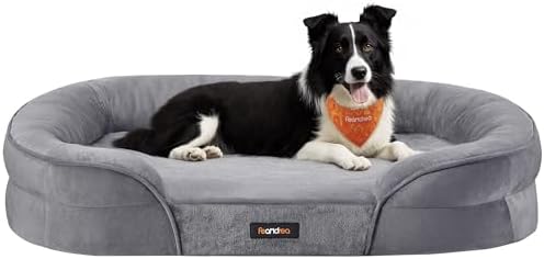 Feandrea Cama para Perros Grandes, 91 x 68 x 18 cm, Ortopédica, E...