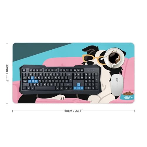 Desk Pad Protector 24x12 Inch Extended Dogs Funny Pets miniatura 2
