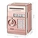 Setibre Piggy Bank, Electronic Password Cash Coin Can Auto Scroll Paper Money Saving Box Toy Gift for Kids (Rose Gold)