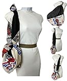  Bolso bandolera NEGRO Y BRITANICO para la compra, vestir, la playa o gimnasio, ahorra cientos de bolsas de plático, Diseño de Moda Ecológico