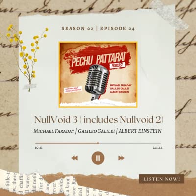 Page de couverture de S02 E04 :- Nullvoid 3 ( includes Nullvoid 2 ) - என்னது இது சட்டைக்குள்ள சட்டையா ? ( Michael Faraday , Galileo Galilei and Albert Einstein )