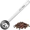 U-Taste Coffee Scoop 1 Tablespoon: 18/8 Stainless Steel Measuring Scooper for Ground Coffee, Bean, Powder, Espresso, 4.3in Long Handle Metal Measure Spoon for Canister, Jar (1Tbsp/15ml)