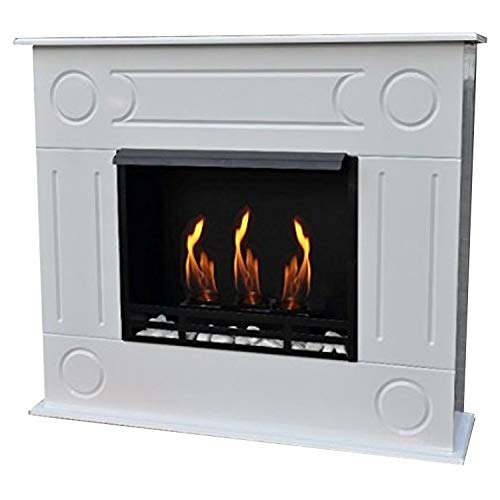 Kaminbau Mierzwa ( df-shopping ) Ethanol en gelhaard haard model Loris XXL Deluxe wit hoogglans