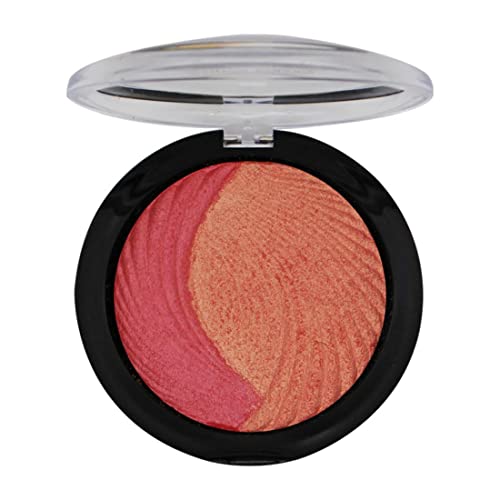 Image of FASHION COLOUR Dual Face Powder & Blusher | Easy Blend | Highly Pigmented | Natural Glow | Face Makeup Blush For Cheekbones & Highlighting | Face Blusher For All Skin Tones | Shade 05