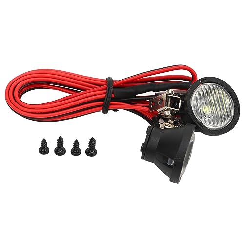 Topyond 2 RC Vehicle Lighting, LED RC Car Roof Headlights Universal Rc Light Kit for 1/10 RC Model Crawler Cars, RC LED Headlamps for RC Car Accessories