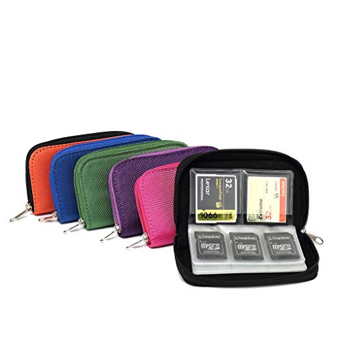 Wheeler-WF Geheugenkaart Cases SD Micro SD CF SDXC SDHC geheugen Flash-kaarten met Pouch Organizer Keeper Media… - Image 5