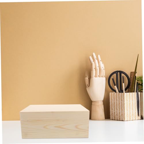 Boîte de rangement bambou de qualité premium au design rétro chic