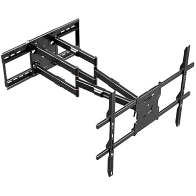 Mount-It! The Beast Full Motion TV Wall Mount for Extra Large 85, 90, 98, 100, 110" TVs with 39 Inch Long Reach Extension Arms - 275 Lbs Capacity Heavy Duty Dual Arm TV Mount