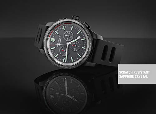 Victorinox Alliance, Chronograph, Rubber Strap, Men's Watch, 44 mm, Dark Grey dial, Swiss Made - Image 2