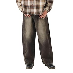 [ビームスハート] ジーンズ ブラスト カーブ バギーデニム メンズ BLACK M" 