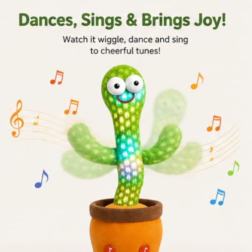 Image of Rechargeable Talking Dancing Cactus Toy for Kids