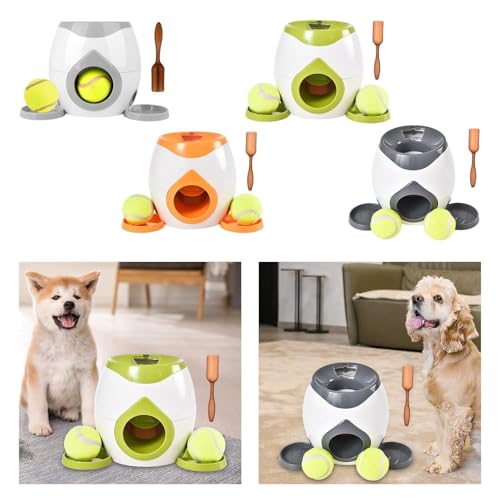 Image of Training Reward with Balls Interactive Ball Tennis Dog Ball Launcher Light Grey|Pet Supplies|Dog Supplies|Toys