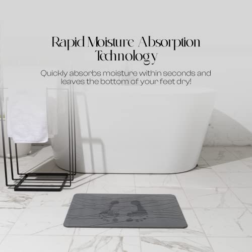 Mondano Stone Bath Mat, Diatomaceous Earth Bath Mat Stone - Non-Slip Stone Bath Mats for Bathroom, Fast-Drying Stone Bath Mat, Ultra-Absorbent Diatomaceous Earth Bath Stone Mat, Stone Shower Mat Mondano Stone Bath Mat, Diatomaceous Earth Bath Mat Stone - Non-Slip Stone Bath Mats for Bathroom, Fast-Drying Stone Bath Mat, Ultra-Absorbent Diatomaceous Earth Bath Stone Mat, Stone Shower Mat