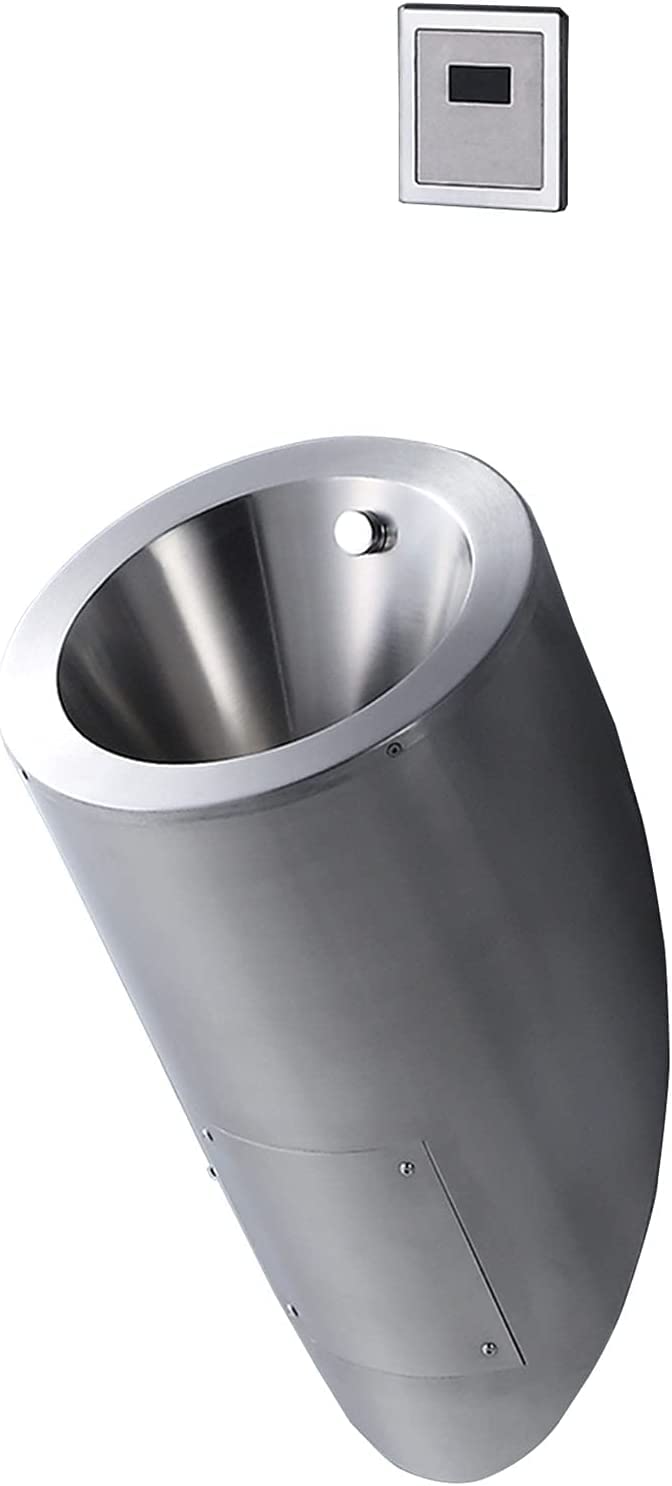 GTHTUHFD Stainless Steel Intelligent Sensor Flushing Urinal, Wall-Mounted Automatic Flushing Urinal