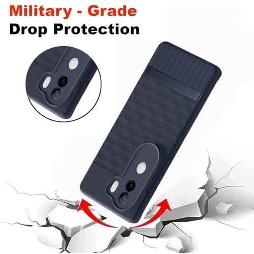 Image of Shockproof Case for Vivo V40e 5G / iQOO Z9s 5G | Full Camera Protection | TPU Flexible Back Cover for Vivo V40e 5G / iQOO Z9s 5G (Steel Blue)