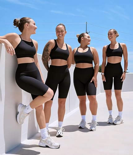 Biker Shorts Women High Waisted Tummy Control- 5"/8"/Capri, Ultra-Comfort for Workouts, Yoga & Daily Wear4