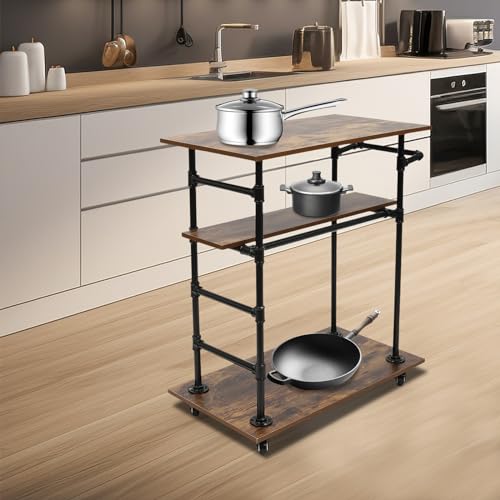 Portable-Kitchen-Island-Portable-Bar-Carts-for-The-Home-Industrial-Serving-Carts-with-Wheels-Beverage-Coffee-Cart-Kitchen-Rolling-Carts-3-Tier-Rolling-Utility-Cart Portable Kitchen Island Portable Bar Carts for The Home Industrial Serving Carts with Wheels Beverage Coffee Cart Kitchen Rolling Carts 3 Tier Rolling Utility Cart
