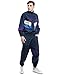 Coskidz Men's 80s Shell Suit Vintage Sportswear Retro Fashion Tracksuits Costume Outfits (Multicolored, Large)
