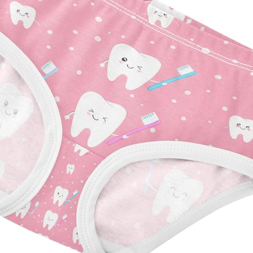 Cute Cartoon Teeth Toddler Girls's Underwear 2T 202c12814