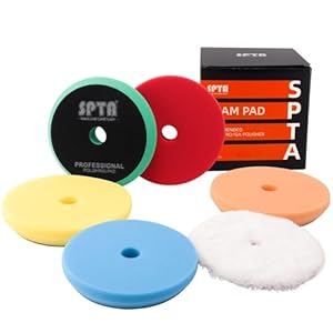 SPTA Polijstspons, 5-delig, waaffle buffing, polijstpads