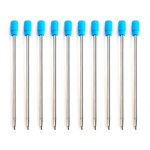 Recharges pour stylo à bille de 70 mm pour prendre des notes au bureau en encre bleue