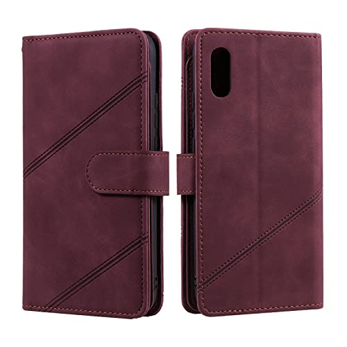 Housse portefeuille Xiaomi Redmi 9A idéale pour vos sorties avec sa corde suspendue Rosso