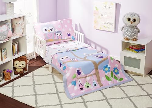 EVERYDAY KIDS Owl Toddler Bedding Set (4 pcs)