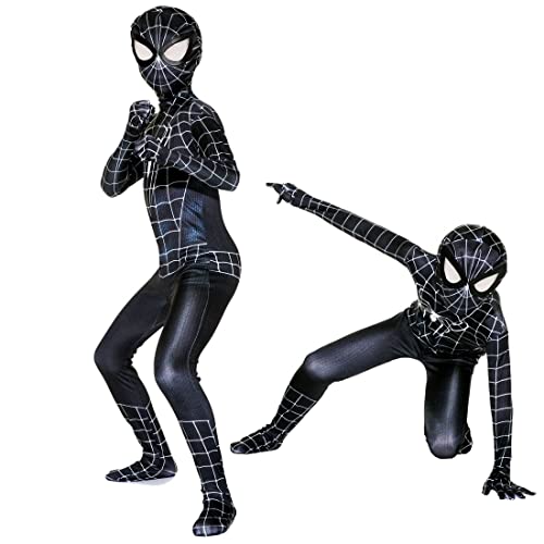Amycute Costume Super Héros Enfant Deguisement Spider Super Héros Super Héros Masque Spidey Accessoire Cosplay Halloween Carnaval Mardi Gras Cadeau Anniversaire Garçon Fille