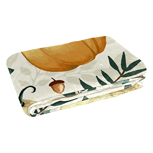Couverture chaude motif citrouilles isolante et moelleuse 150 x 100 cm - 3