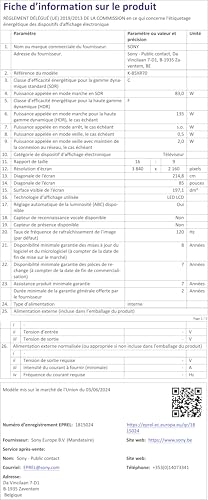 Sony BRAVIA Theatre Bar 9 – Barre de Son TV Dolby Atmos BRAVIA Theatre Bar 8 – Barre de Son TV Dolby Atmos® - vue 5