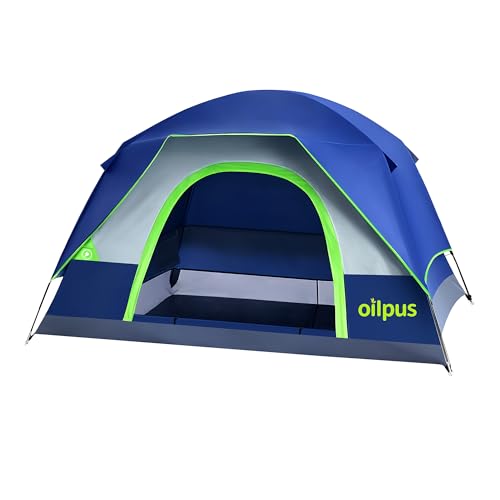 Oilpus 2-3 Person Camping Tent, Waterproof Windproof Double...