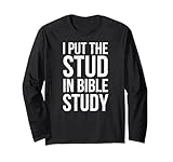 Photo Gallery i put the stud in bible study divertente cristiano religioso maglia a manica Photo Gallery i put the stud in bible study divertente cristiano religioso maglia a manica