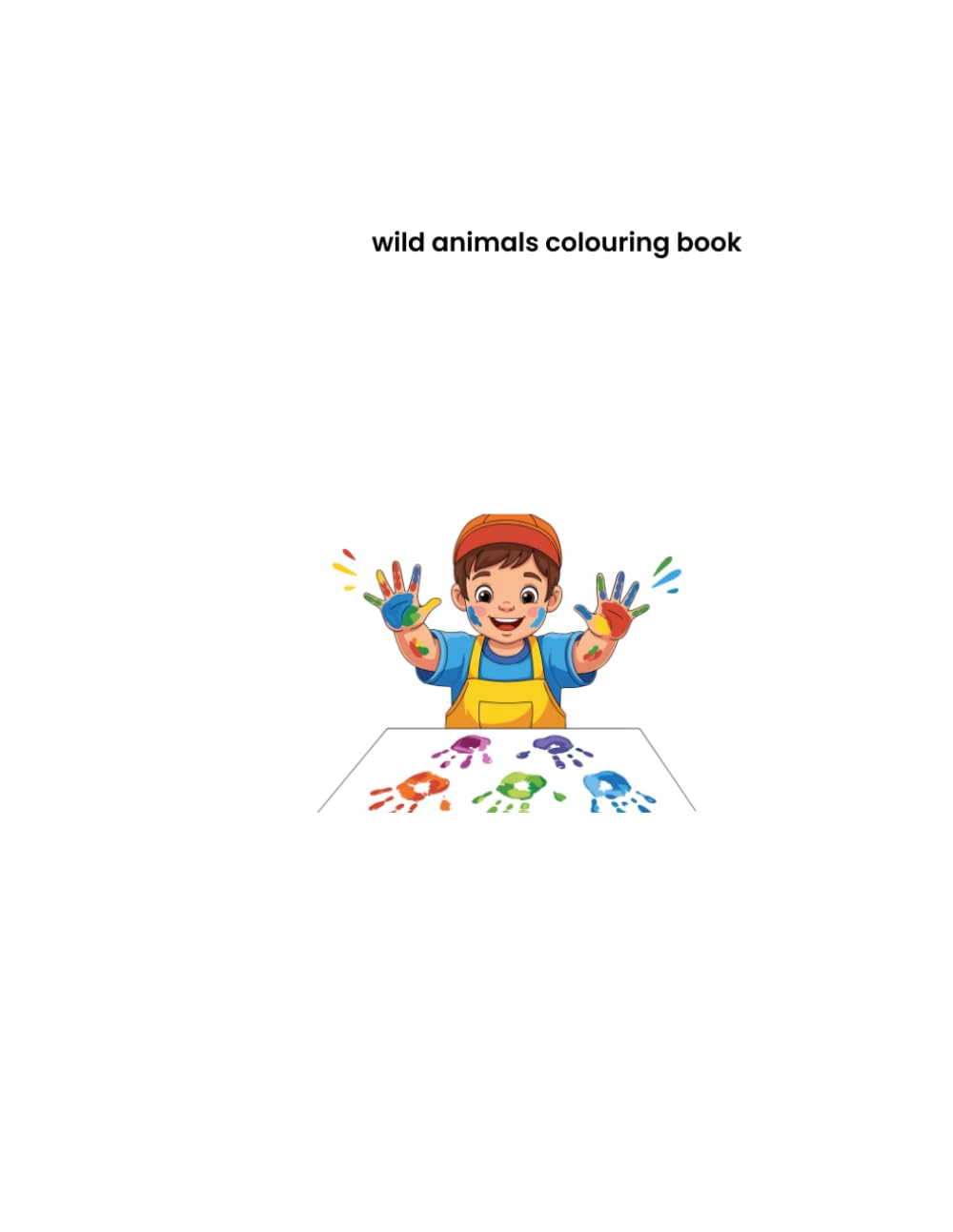 wild animals colouring book: kindergarten