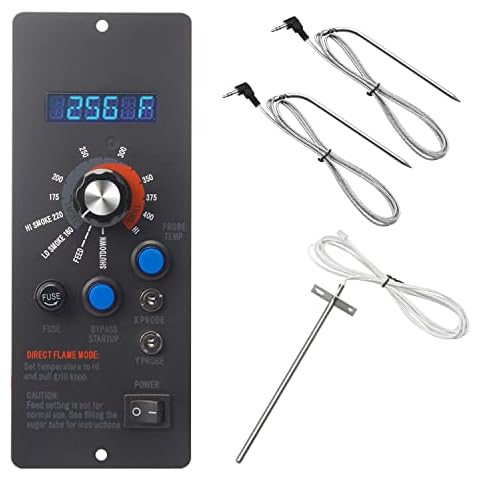 Replacement for Camp Chef Digital Thermostat Controller Kit with RTD Temperature Sensor and Probes, Compatible with Camp Chef Wood Pellet Grills Cover