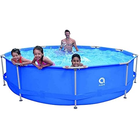 12ft Above Ground Swimming Pool for Kids Adults,Outdoor Steel Frame Round Swimming Pool,Easy Set Pool Backyard Lawn Family Cover