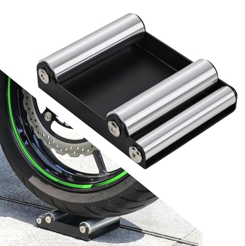 Support nettoyage roue moto pour éviter de pousser son véhicule