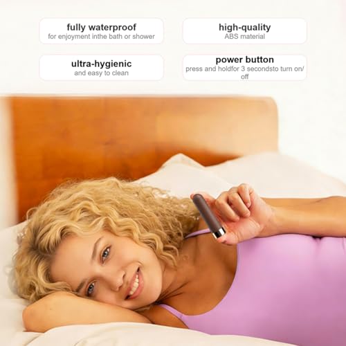 Image of Mini Vibrator Bullet with Remote,Neck and Back Massager (Caramel Color) | 10 Vibration Modes, Rechargeable, Deep Tissue Pain Relief, Waterproof, Remote Control