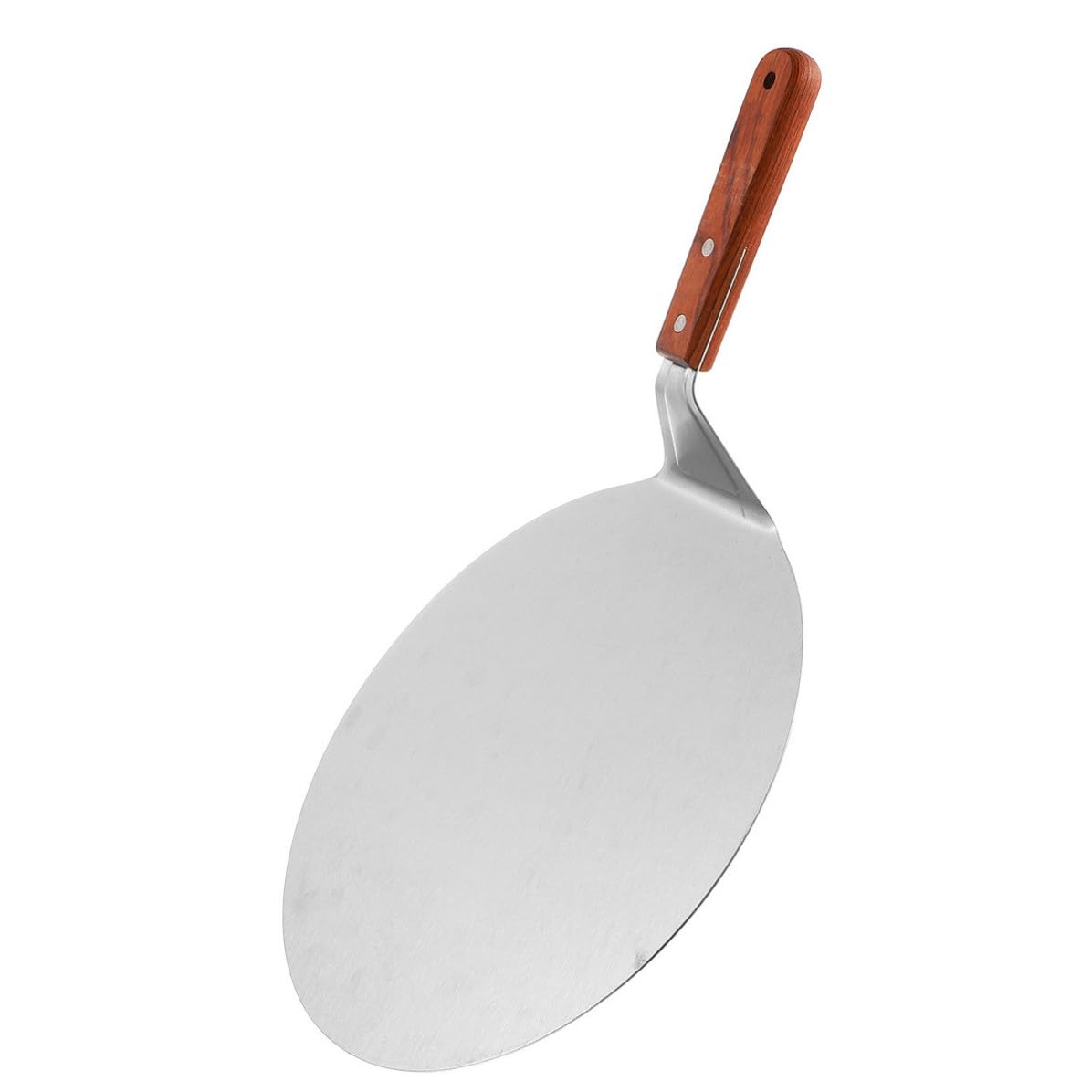 STOBAZA Pala para Pizza de Acero Inoxidable, Pala para Tartas, Plata, Fuerte y Fácil de Limpiar, para Pizza y Tartas, Uso en Cocina