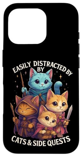 Cats Side Quest Disturted  ʔ ȃ[A X}zP[X iPhone 16 Pro p