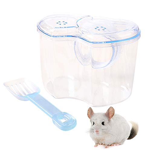 Deft DesignHamster Petit Animal de Compagnie Salle de Bain Baignoire en Plastique Salle de Sable Maison Sauna Toilette Baignoire avec pour Chinchilla Petits Animaux