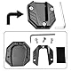 Alriedy Motorrad Ständer Unterlage, Motorrad Seitenständer Verlängerung Pad, Rangierhilfe Motorrad Zubehör, Universal Stütze Für Motorrad, Unterstützung Platte Für Besseres Stehen CNC Aluminium