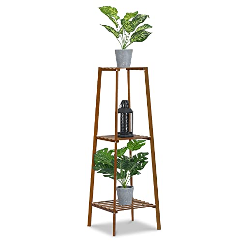 MoNiBloom 3-Tier Bamboo Plant Stand #TOP29