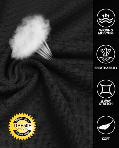 Soneven Womens 3/4 Sleeve Shirt UPF 50+ Moisture Wicking Golf Polo Shirt for Casual Work4