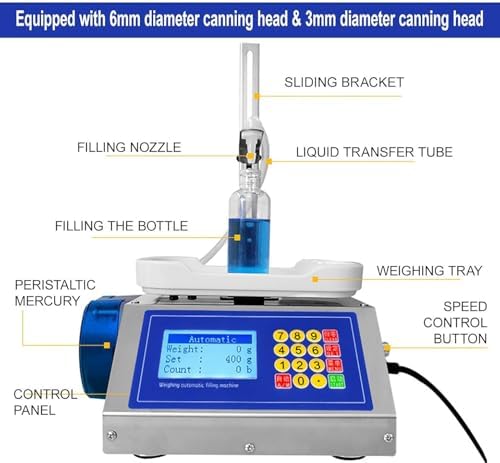 High Precision Essential Oil Peristaltic Pump Filling Machine - Liquid Dispenser for Perfume, Nail Polish, Lotion, Glue & Ink - Adjustable Flow Rate CSY-1200