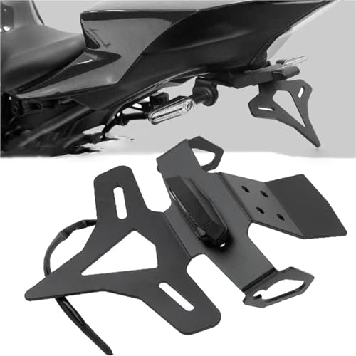 Support de montage plaque d'immatriculation YAMAHA YZF-R7 finition noir satiné