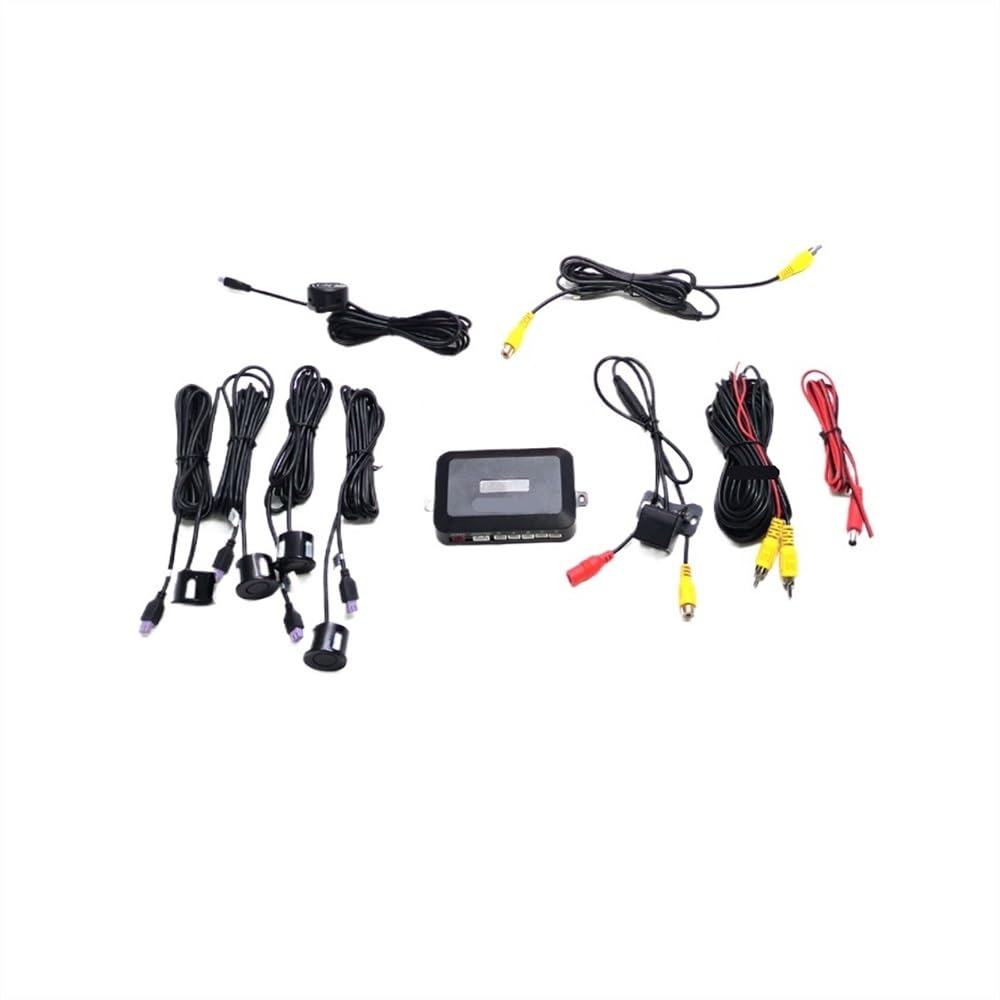 Capteur Radar recul Kit de capteur stationnement Voiture Radar recul indicateur d'alerte sonore sonde à 4 sondes