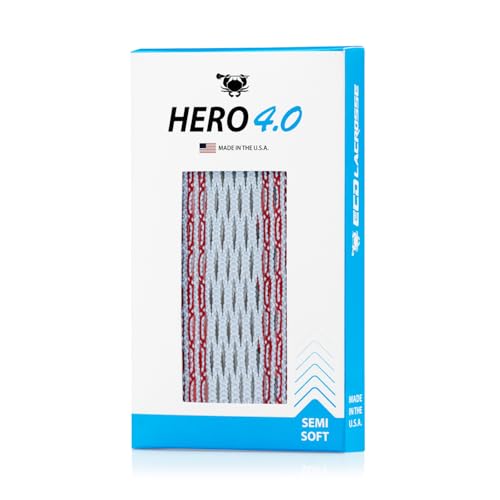 ECD Lacrosse Hero 4.0 Mesh (Red Storm Striker Semi-Soft)