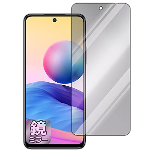 PDA�H�[ Xiaomi Redmi Note 10 JE Mirror Shield �ی� �t�B���� [�O�ʗp] �~���[ ���� ���{��